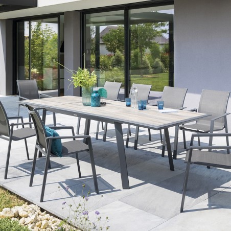 Mesa Extensible Pavane Gris Grafito