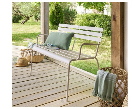 Banc Jardí Greensboro Metall Argila