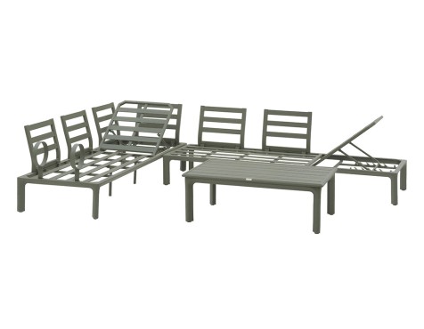 Conjunto De Jardín Café Dilors Verde Laurel