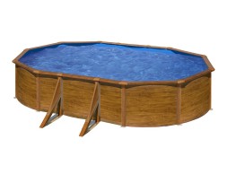 Piscina Ovalada Pacific Acer Imitació Fusta