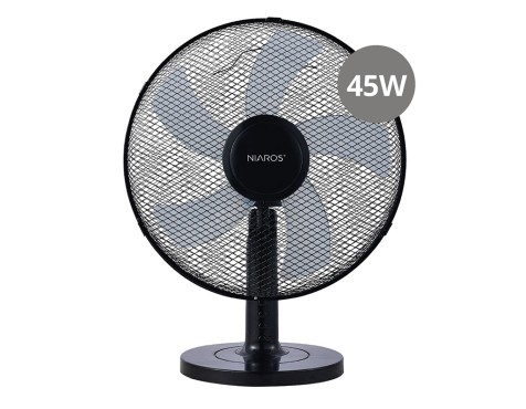 Ventilador De Sobretaula Macomia Negre