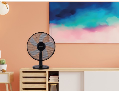 Ventilador De Sobretaula Macomia Negre