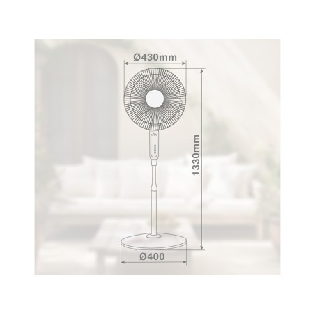 Ventilador De Pie Lungra Blanco