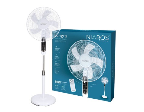 Ventilador De Peu Lungra Blanc