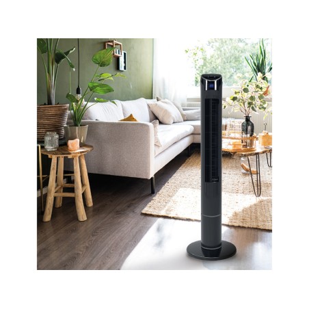 Ventilador De Torre Amb Comandament Kodima Negre