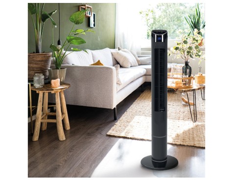 Ventilador De Torre Amb Comandament Kodima Negre