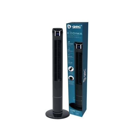 Ventilador De Torre Amb Comandament Kodima Negre