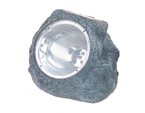Luz Solar Led Roca Jardín 3 Modelos