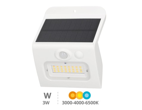 Aplic Solar Led Egoda Amb Sensor Blanc