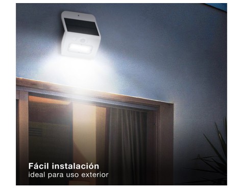 Aplic Solar Led Egoda Amb Sensor Blanc