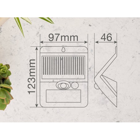Aplic Solar Led Egoda Amb Sensor Blanc