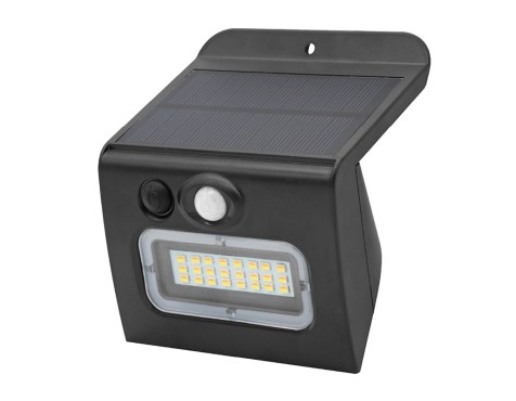 Aplique Solar Egoda Con Sensor Negro