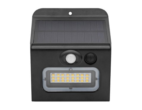 Aplique Solar Egoda Con Sensor Negro