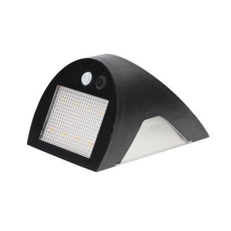 Aplique Solar Kolam Con Sensor Negro