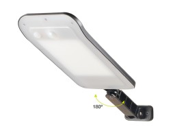 Aplic Solar Bajura Amb Sensor Negre