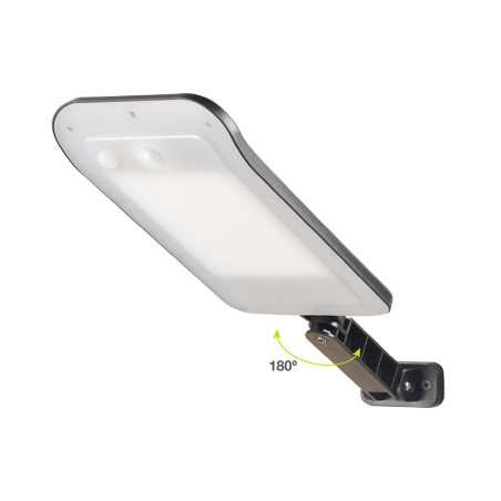Aplic Solar Bajura Amb Sensor Negre