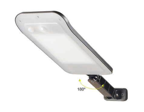 Aplic Solar Bajura Amb Sensor Negre