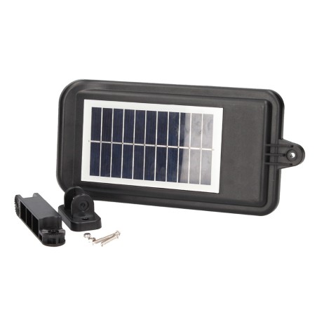Aplic Solar Bajura Amb Sensor Negre