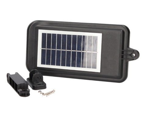 Aplic Solar Bajura Amb Sensor Negre