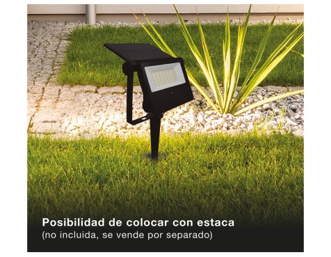 Proyector Solar Kumira Con Sensor Negro