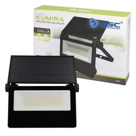 Proyector Solar Kumira Con Sensor Negro
