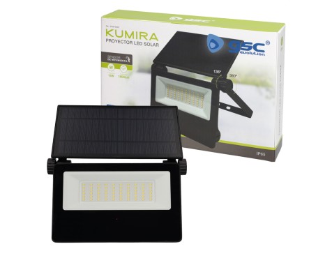 Proyector Solar Kumira Con Sensor Negro