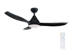 Ventilador De Techo Con Luz Y Mando Luma Negro