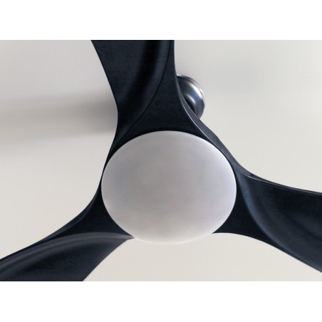 Ventilador De Techo Con Luz Y Mando Luma Negro