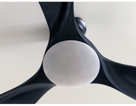 Ventilador De Techo Con Luz Y Mando Luma Negro