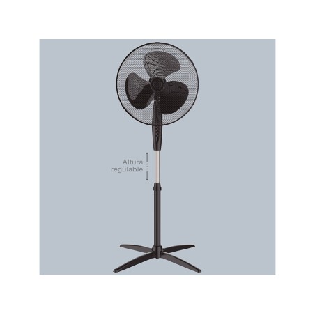 Ventilador De Peu Nametil Negre