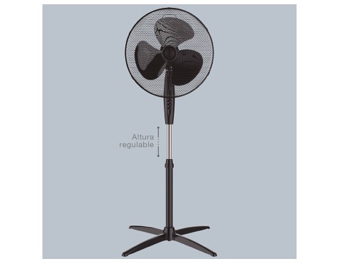 Ventilador De Peu Nametil Negre