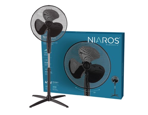 Ventilador De Peu Nametil Negre