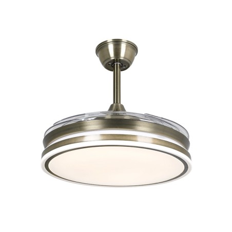 Ventilador De Techo Con Luz Calima 4 Dorado
