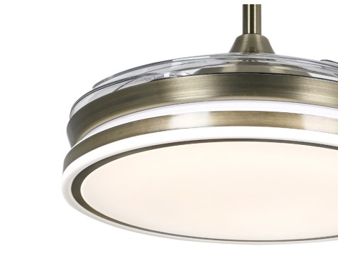 Ventilador De Techo Con Luz Calima 4 Dorado