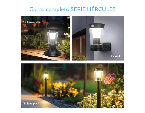 Aplique Solar Exterior Hércules Pared