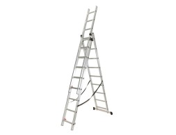 Escalera Extensible De Aluminio 3X9 Peldaños