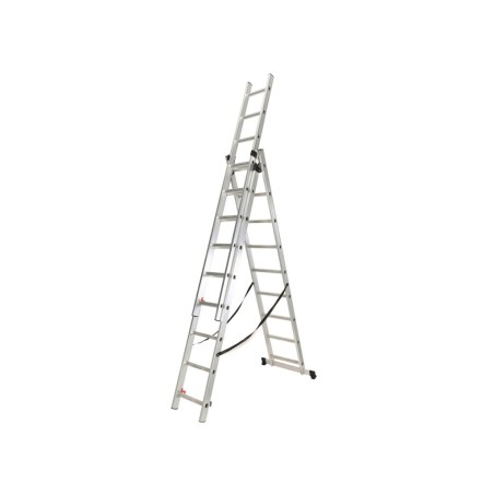 Escalera Extensible De Aluminio 3X9 Peldaños