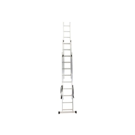 Escalera Extensible De Aluminio 3X9 Peldaños