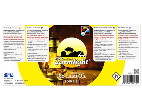 Aceite Lámparas Citronella Biolampoil