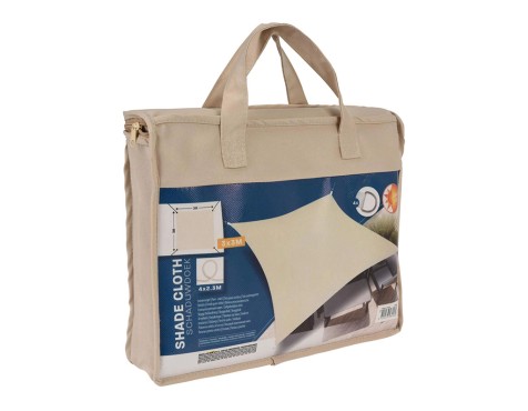 Toldo Vela Cuadrado Crema 3X3Mt
