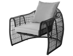 Sillón De Jardín Dido Ratán Sintético Negro