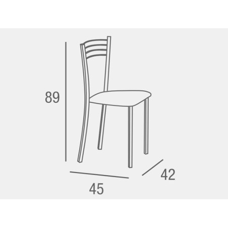 Silla De Cocina Colin Blanca