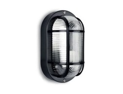Aplic Oval Tarragona Negre e27-40w