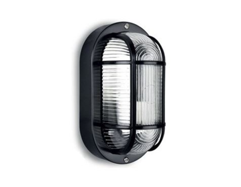 Aplic Oval Tarragona Negre e27-40w