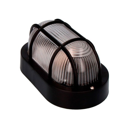 Aplic Oval Tarragona Negre e27-40w