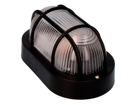 Aplic Oval Tarragona Negre e27-40w