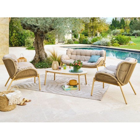 Conjunto De Jardín Café Meloane Topo