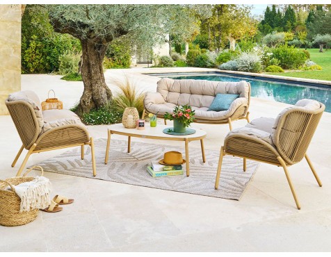 Conjunto De Jardín Café Meloane Topo