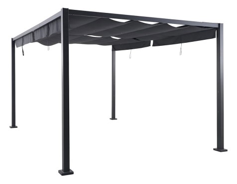 Pérgola Jardín Toldo Corredero Zalya Gris Pizarra