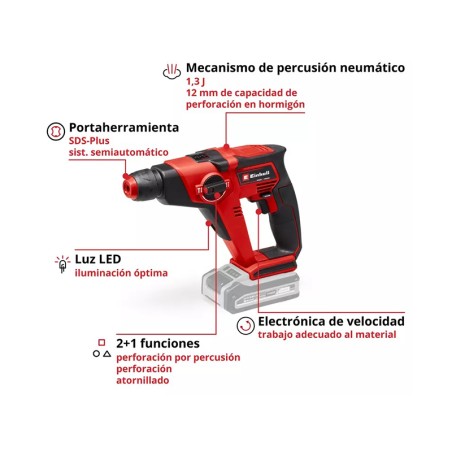 Martell Perforador Einhell Te-Hd 18/12 Li-Solo